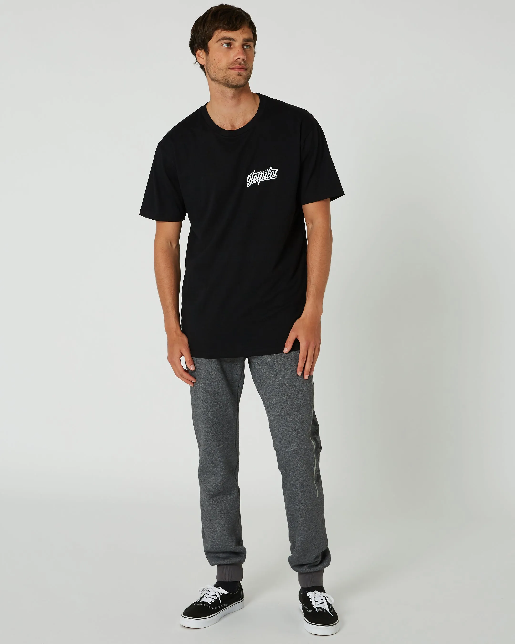 Jetpilot United Mens Trackpant - Charcoal