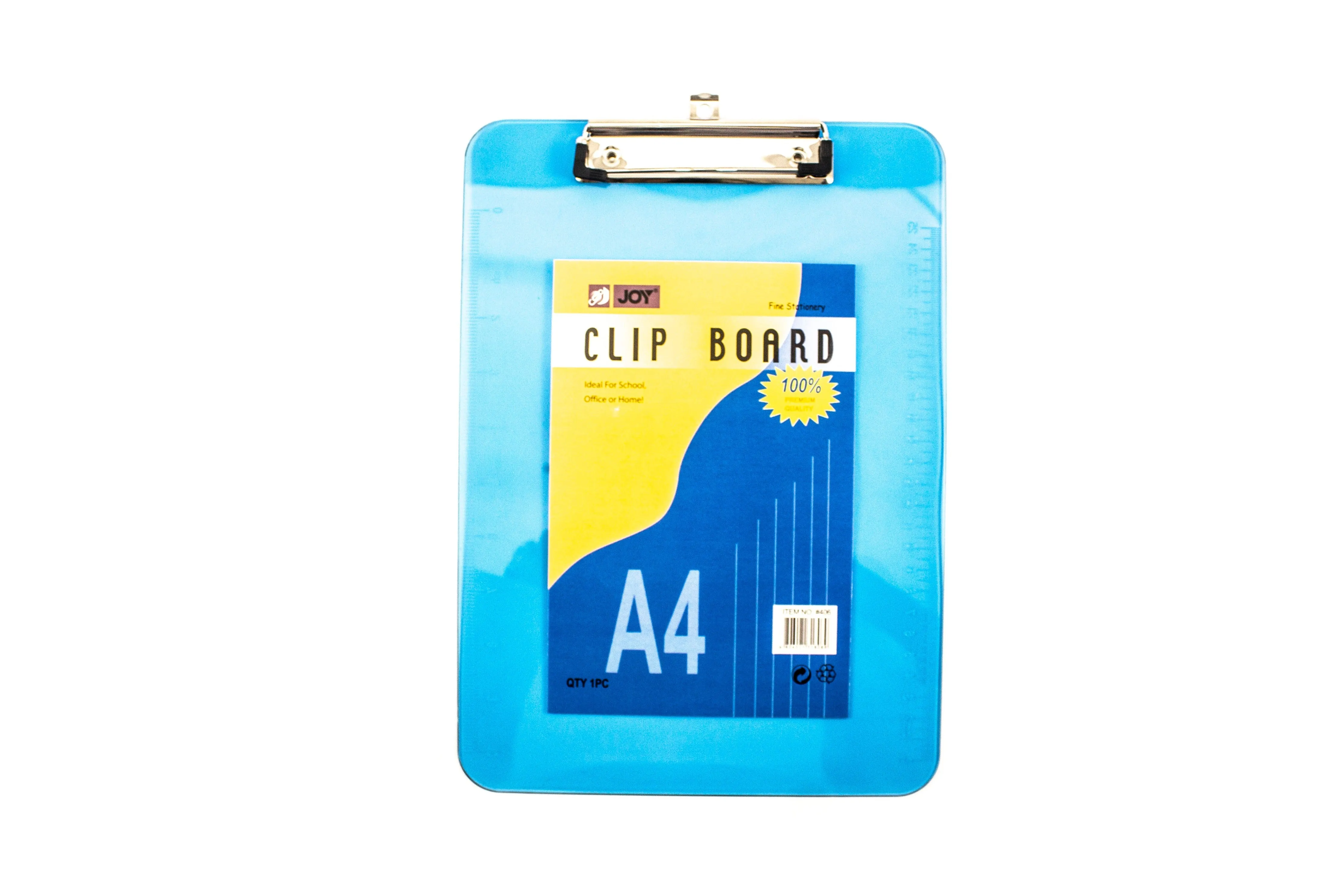 Joy Acrylic Clipboard 406 A4 | 12pcs (Asstd. Color)