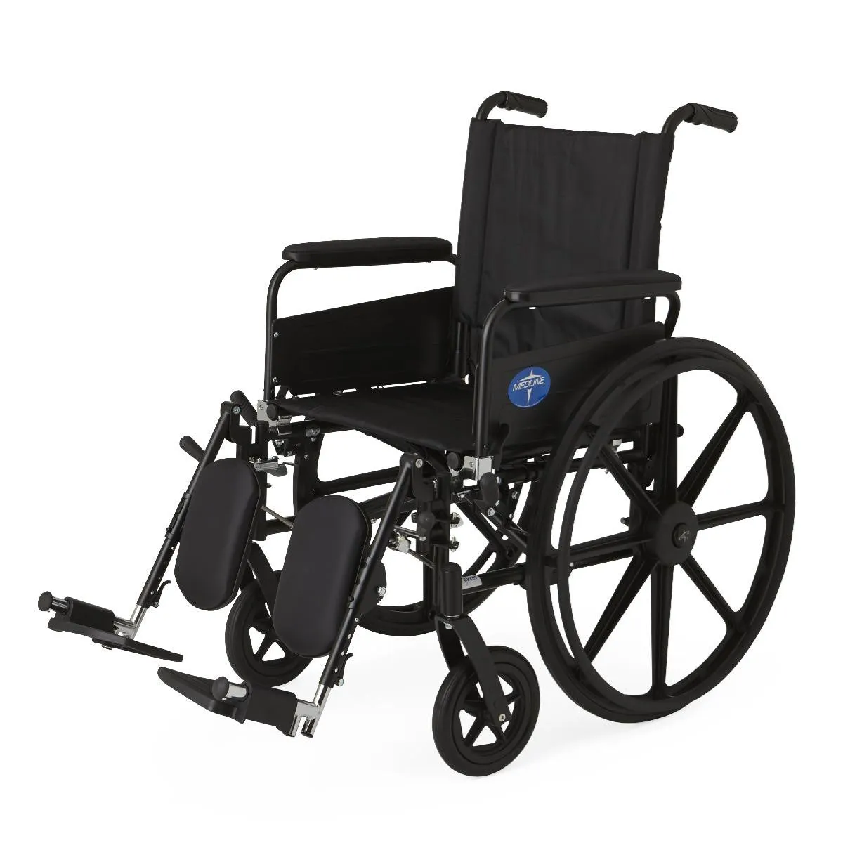 K4 Lightweight Wheelchair with Full-Length Arms and Elevating Leg Rests (1EA)