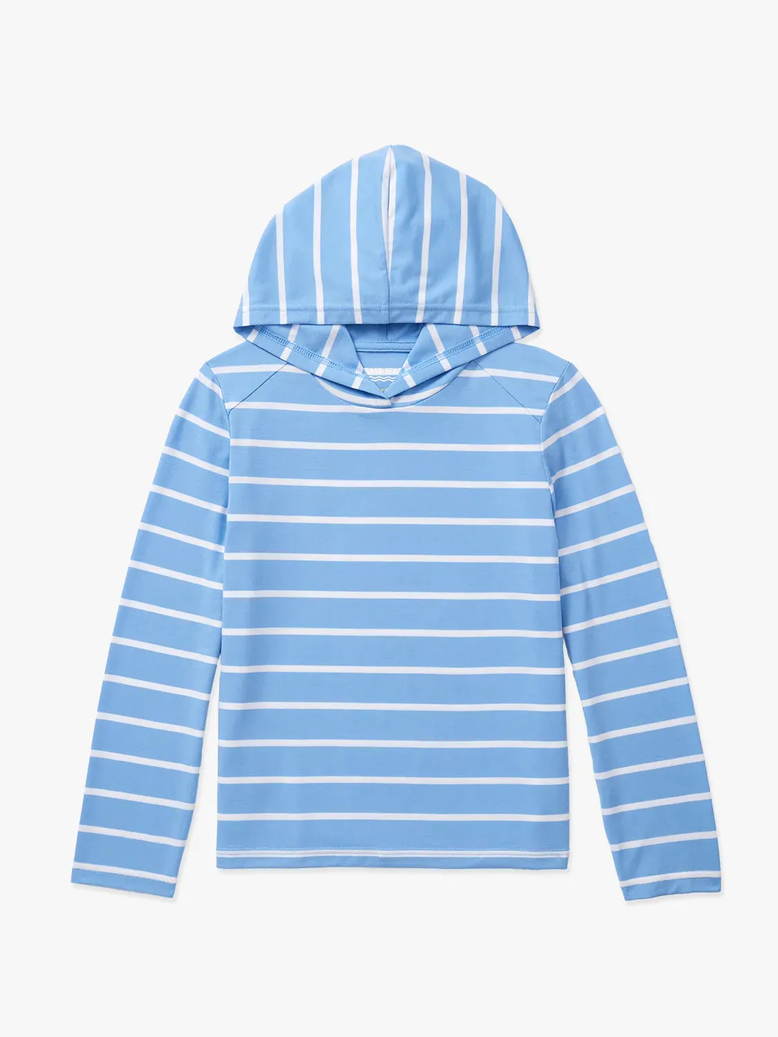 Kids SeaBreeze Hoodie | Light Blue Nautical Stripe
