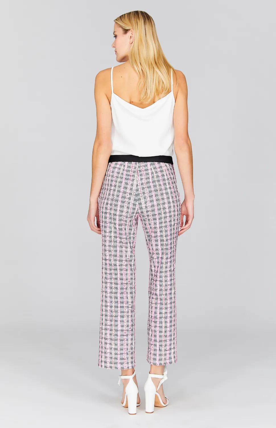 Kyoto Tweed Flat Front Straight Leg Pant