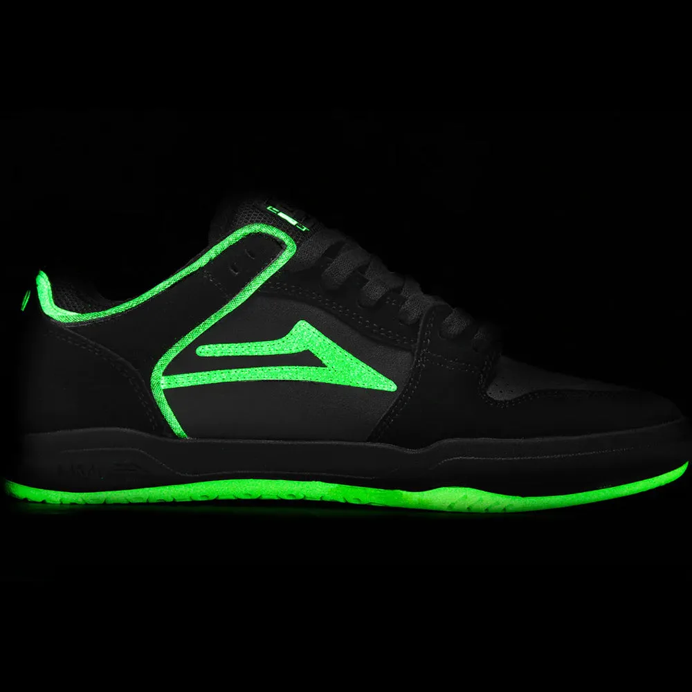 Lakai Telford Low Shoes Black/Glow Suede
