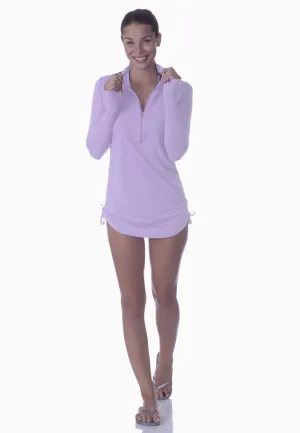 Lavender Zipper Cover Up by BloqUV