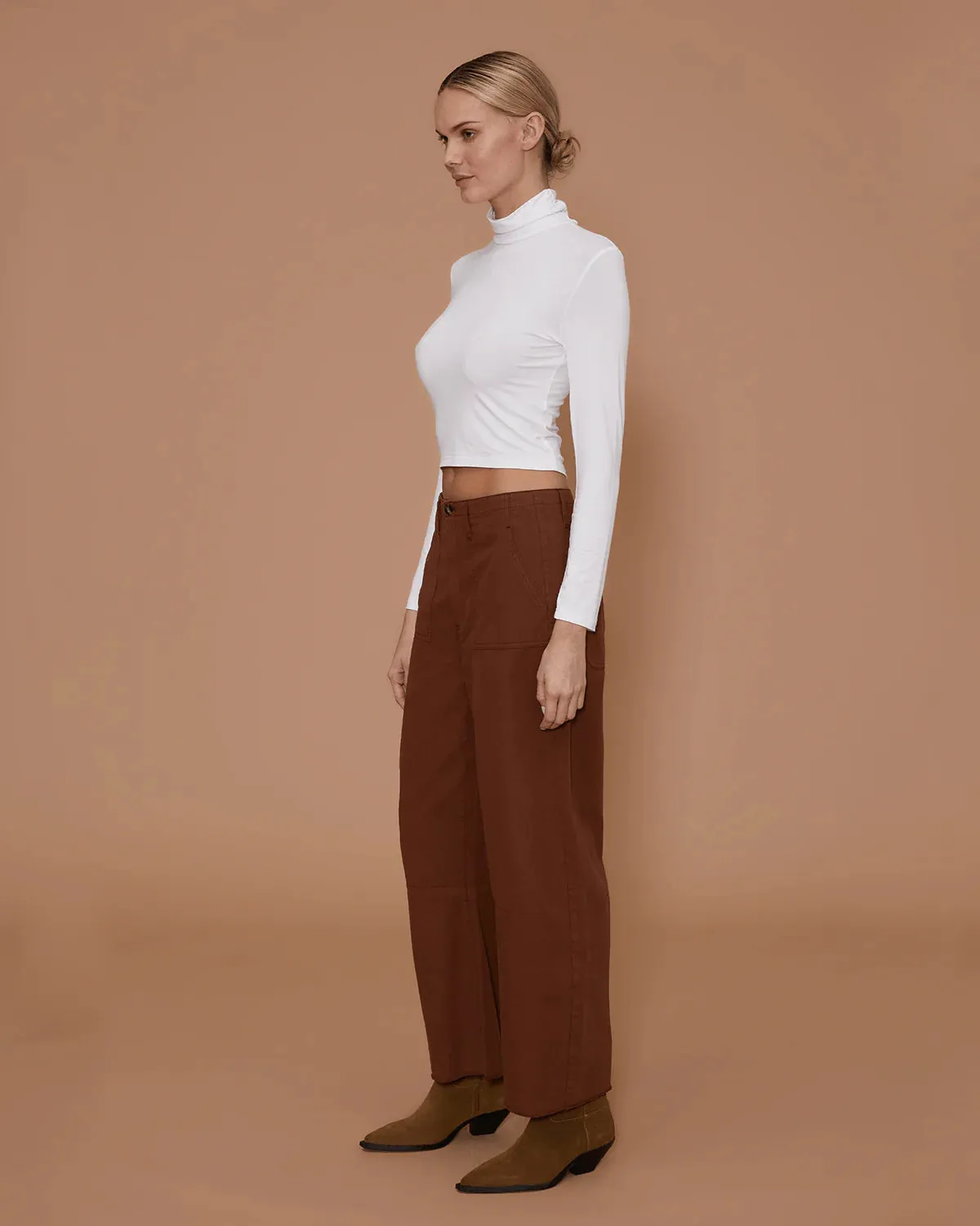 Le Jean - Utility Soft Barrel Trouser (Autumn Brown)