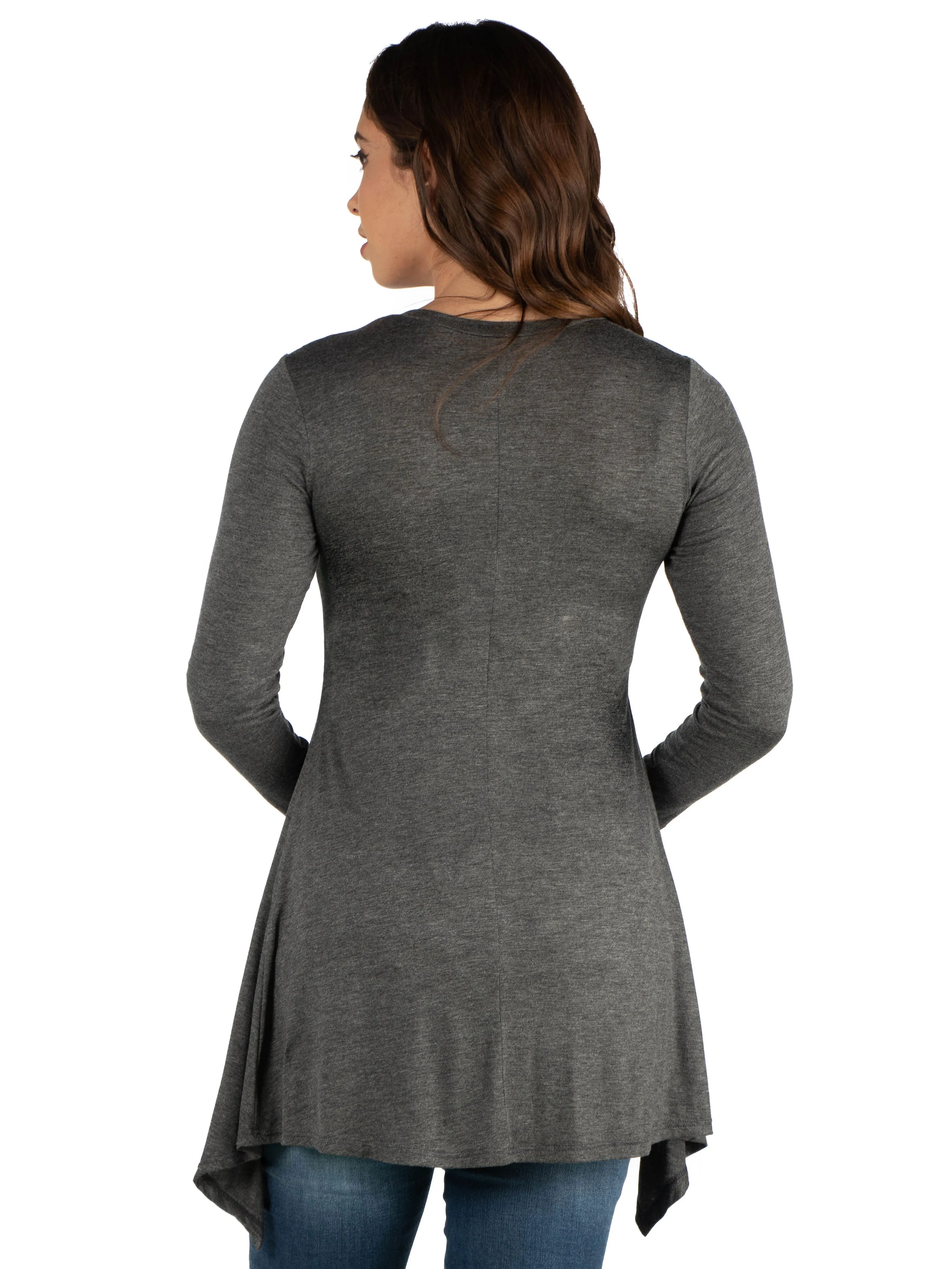 Long Sleeve Split Hemline Maternity  Tunic Top