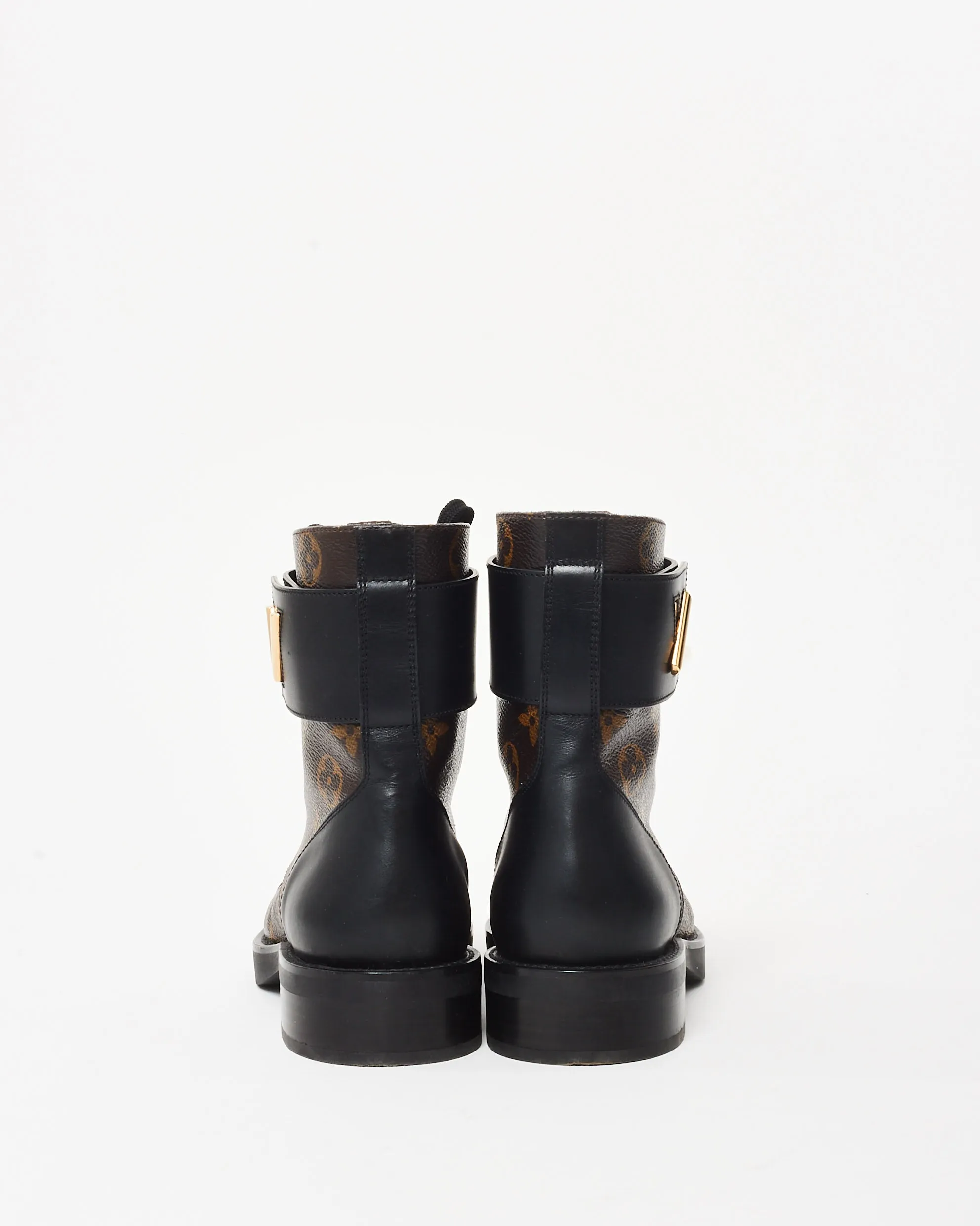 Louis Vuitton Monogram Coated Canvas Wonderland Flat Ranger Boots - 36