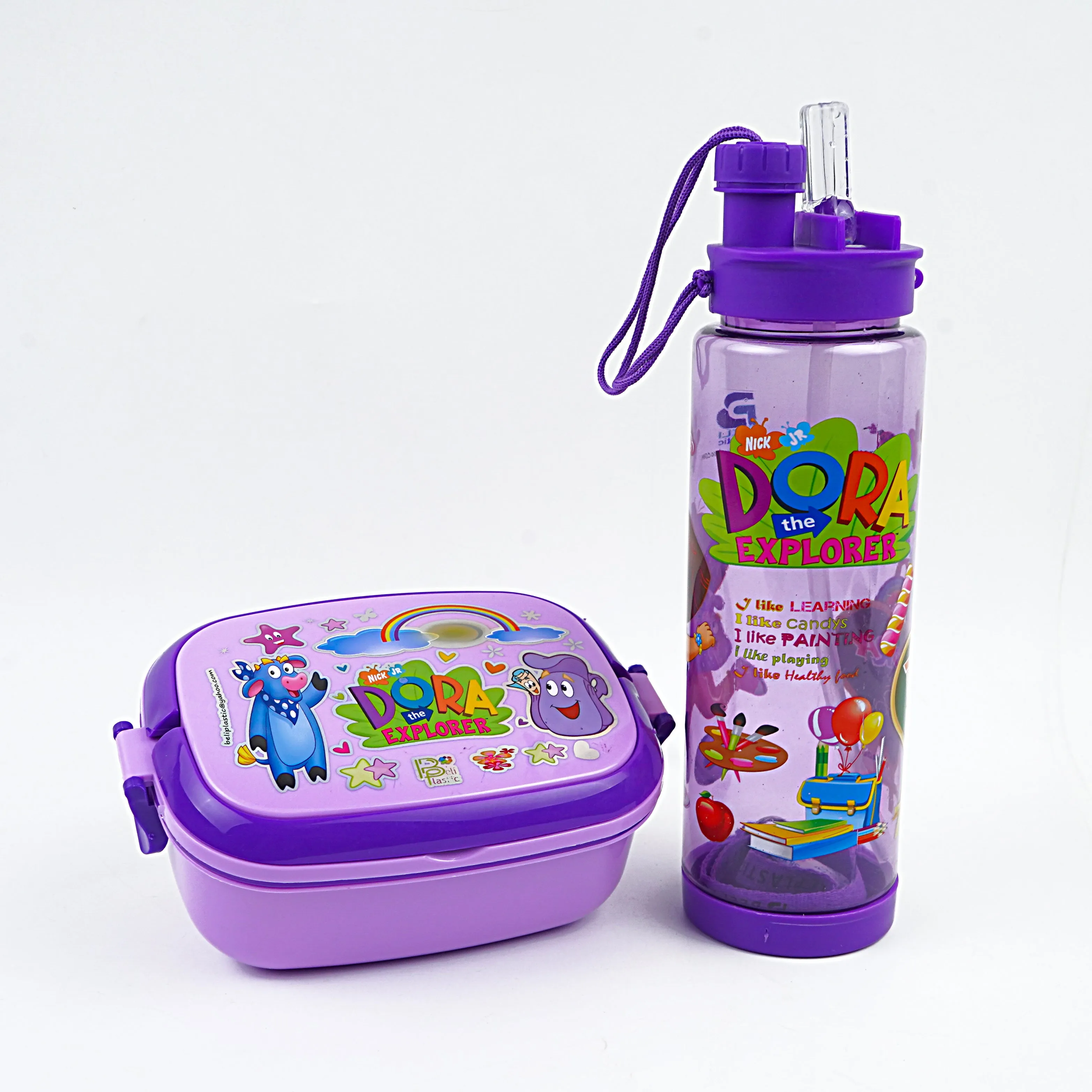Lunch Box WIth Water Bottle (Pack Of 2)