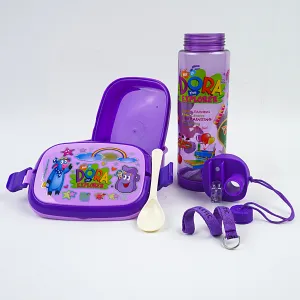 Lunch Box WIth Water Bottle (Pack Of 2)