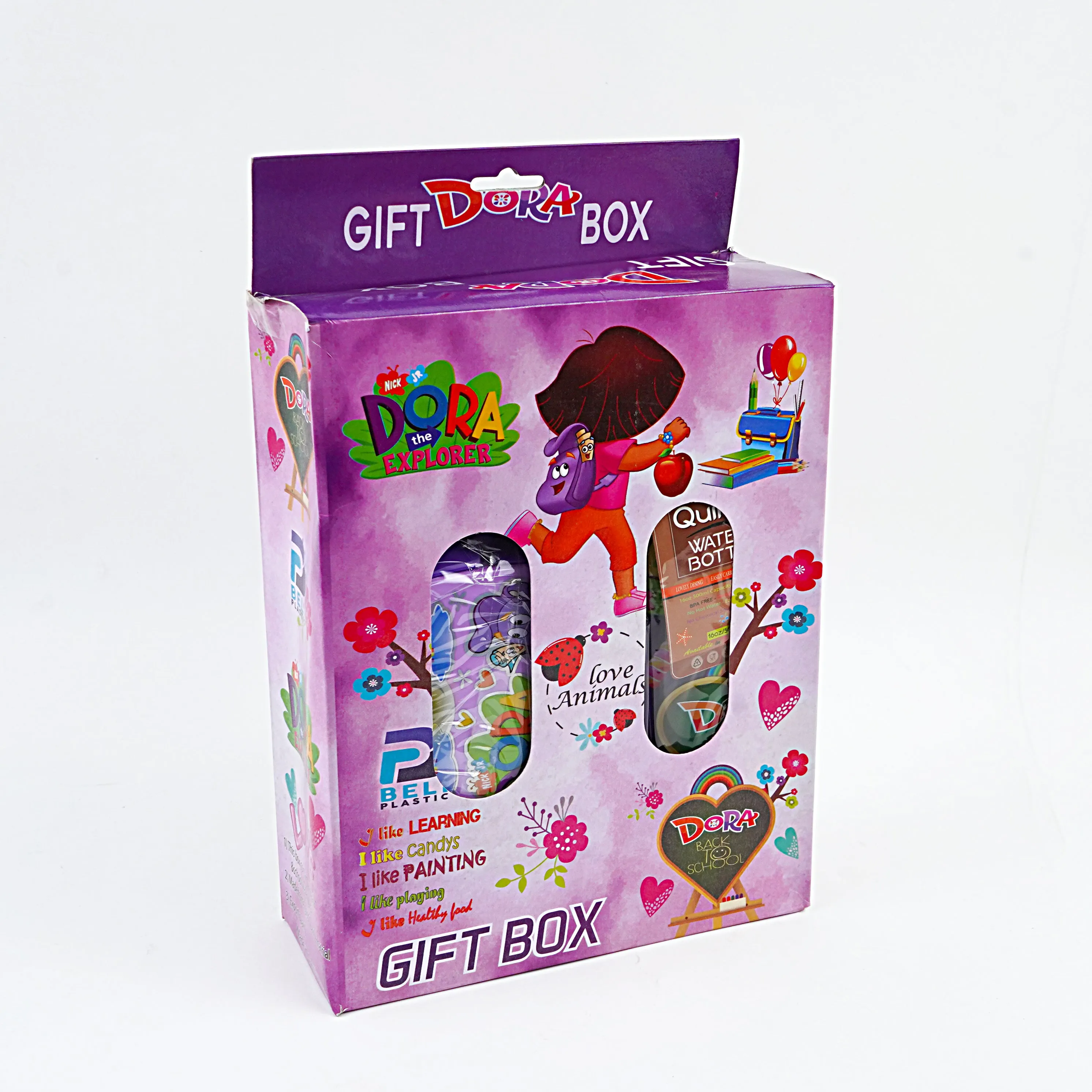 Lunch Box WIth Water Bottle (Pack Of 2)