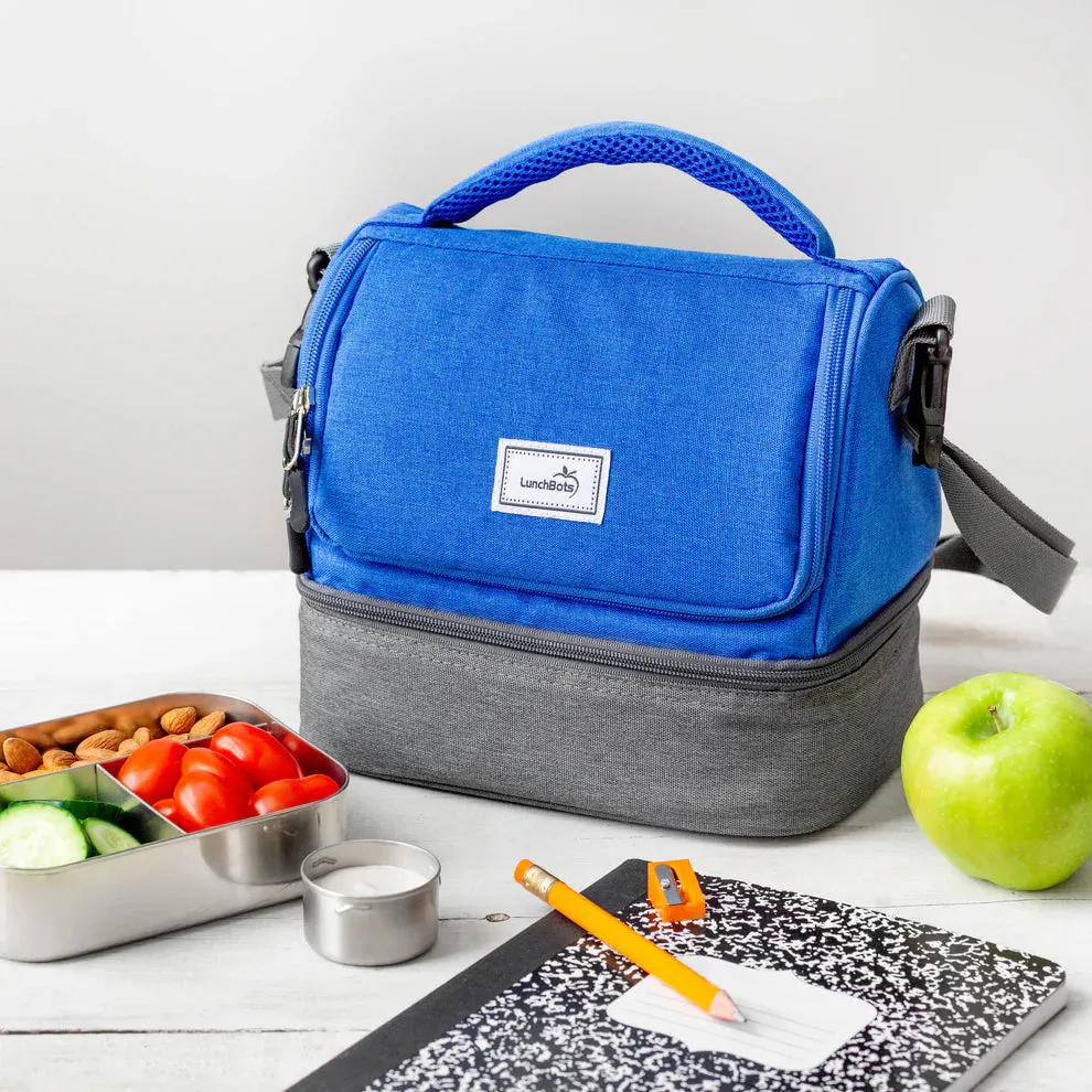 LunchBots Duplex Insulated Lunch Bag - Royal Blue