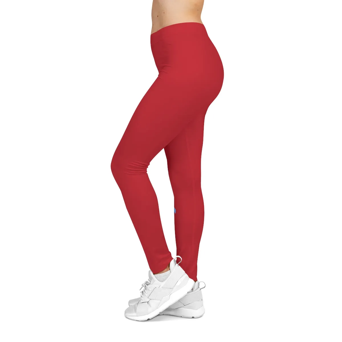 Madison (Red/Blue lettering) Leggings