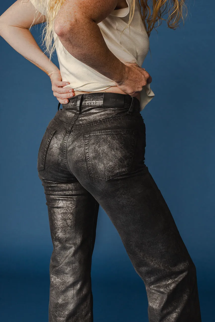 Marli Wide Leg Ankle || Metallico