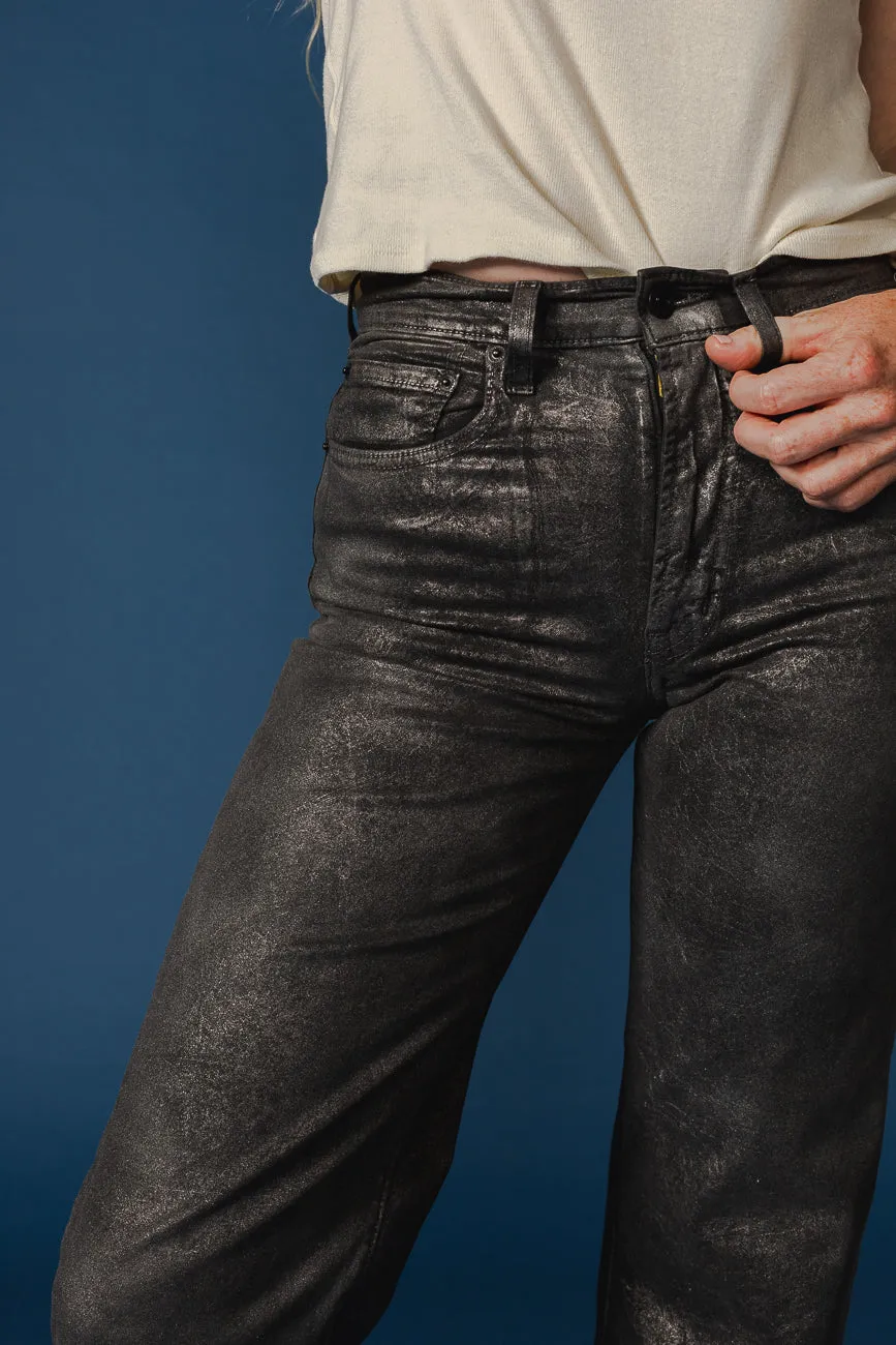 Marli Wide Leg Ankle || Metallico
