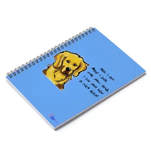 Max Spiral light blue Notebook - Ruled Line