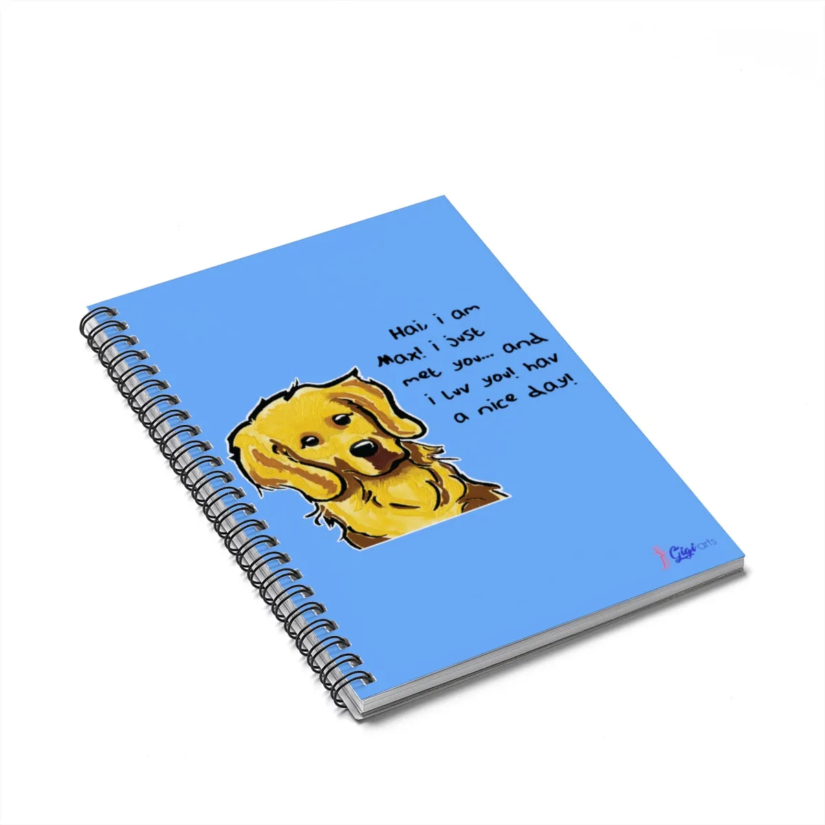 Max Spiral light blue Notebook - Ruled Line