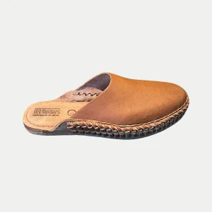 Men's Soft Solid City Slide in Walnut