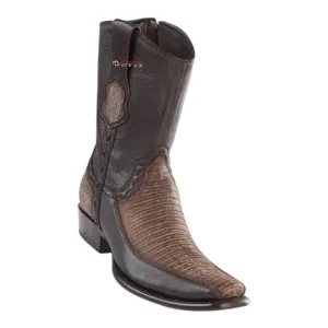 Men's Wild West Teju Lizard With Deer Ankle Boots Dubai Toe