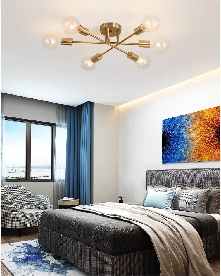 Modern Sputnik Chandelier I Ceiling Lights I SPAFAIR