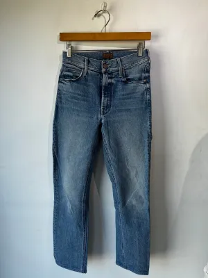 Mother The Mid Rise Dazzler Ankle Jean Size 26