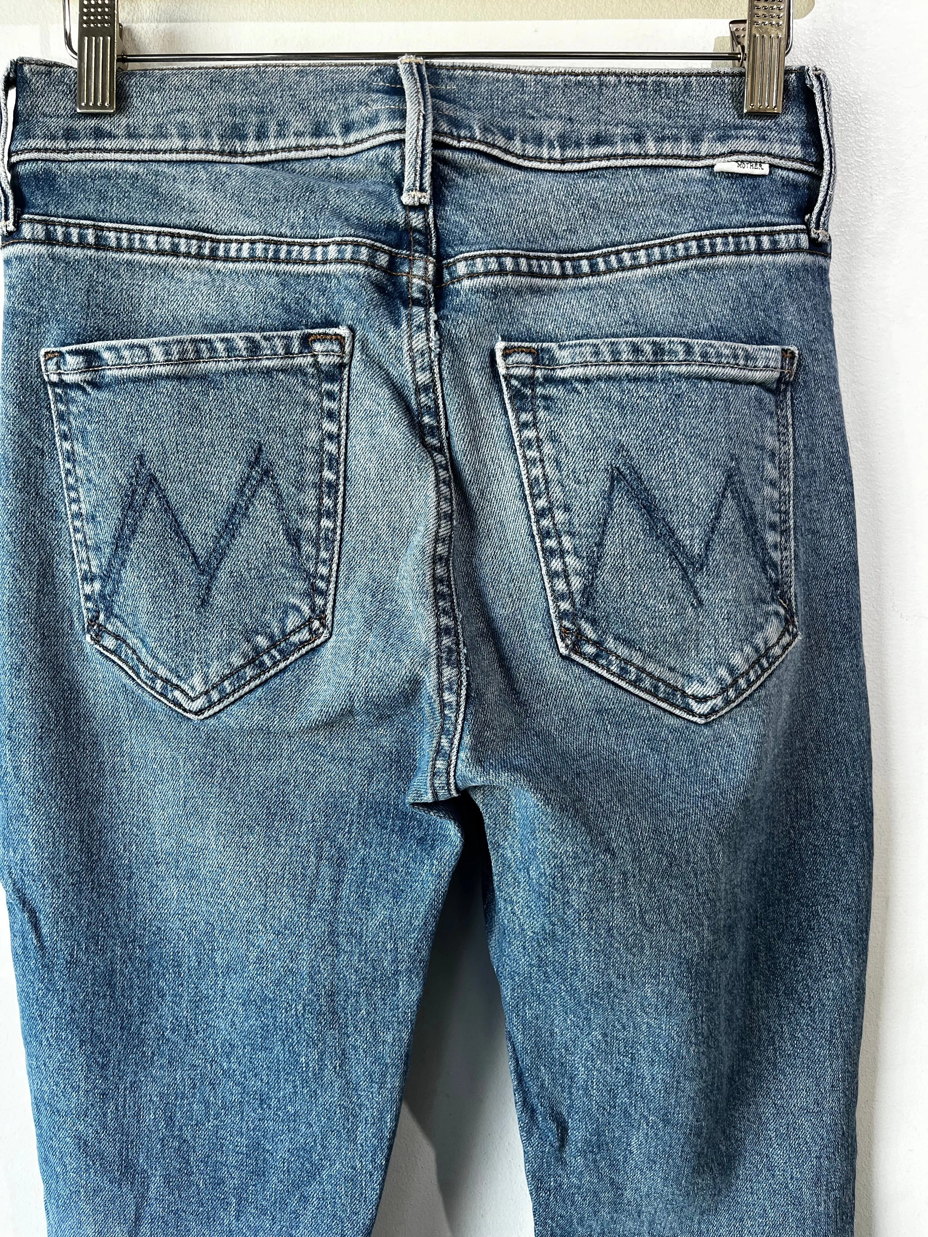 Mother The Mid Rise Dazzler Ankle Jean Size 26
