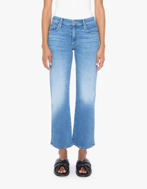 Mother The Mid Rise Rambler Zip Ankle Jeans in Out of the Blue
