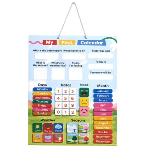 My First Calendar - Educational Calendar Chart for Kids