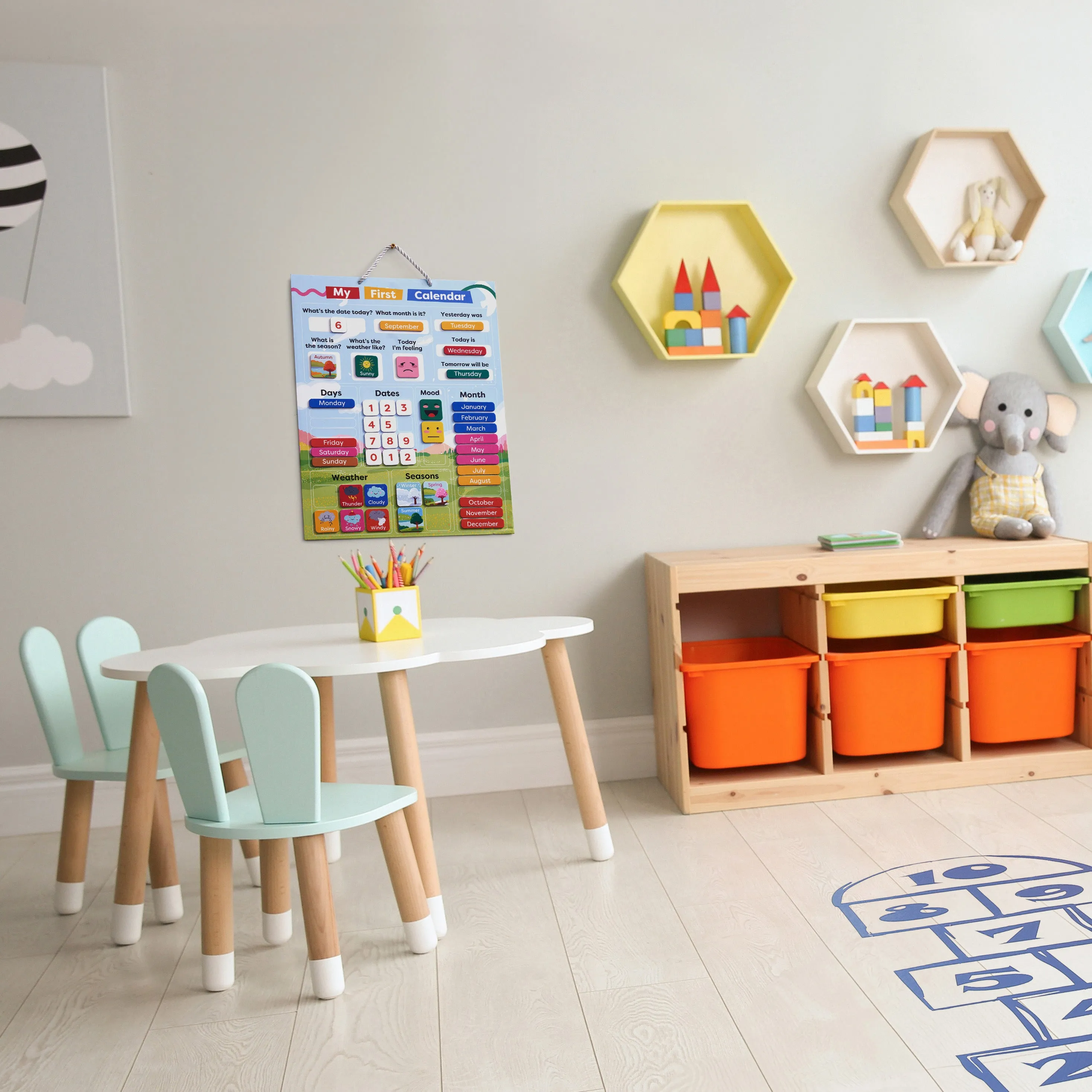 My First Calendar - Educational Calendar Chart for Kids
