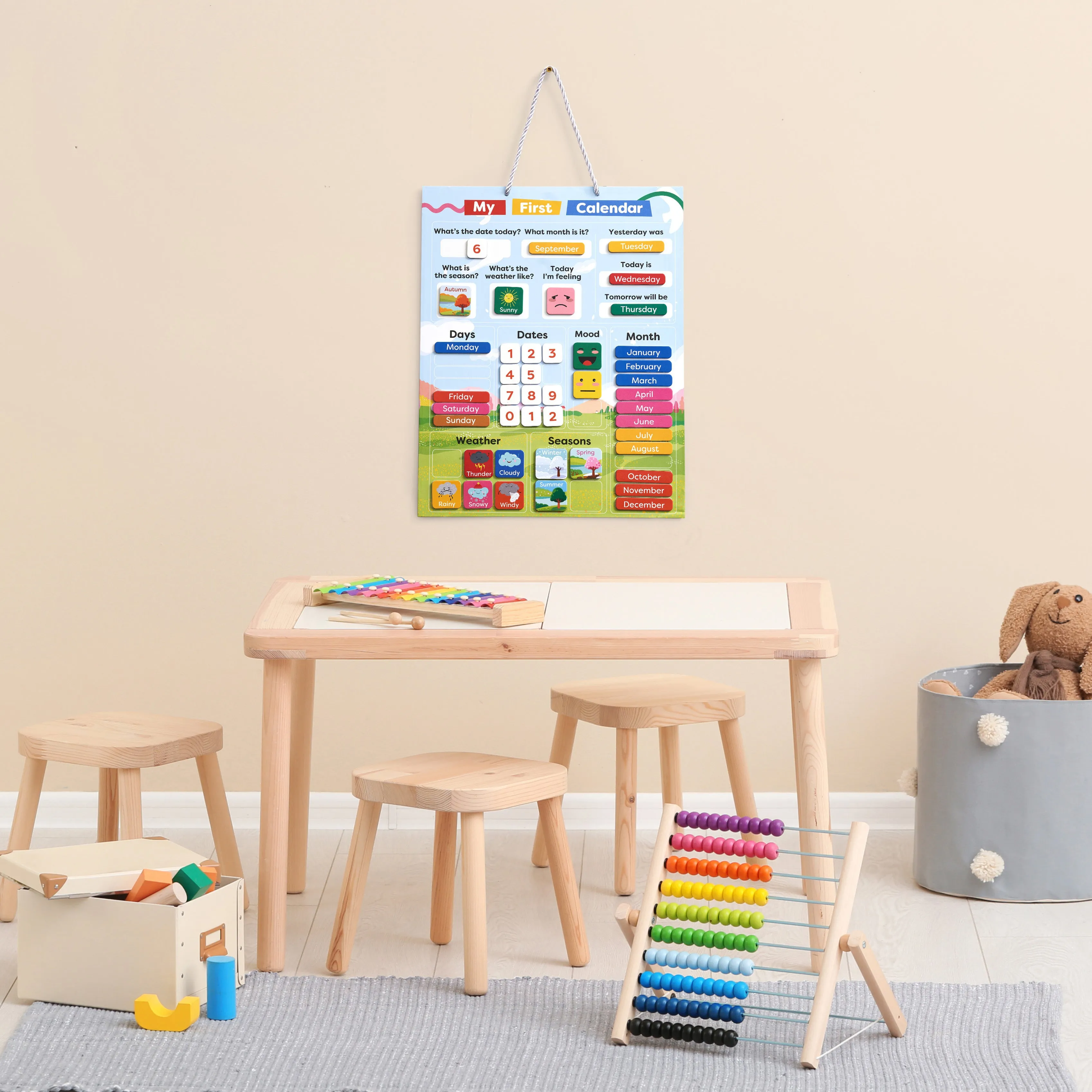 My First Calendar - Educational Calendar Chart for Kids