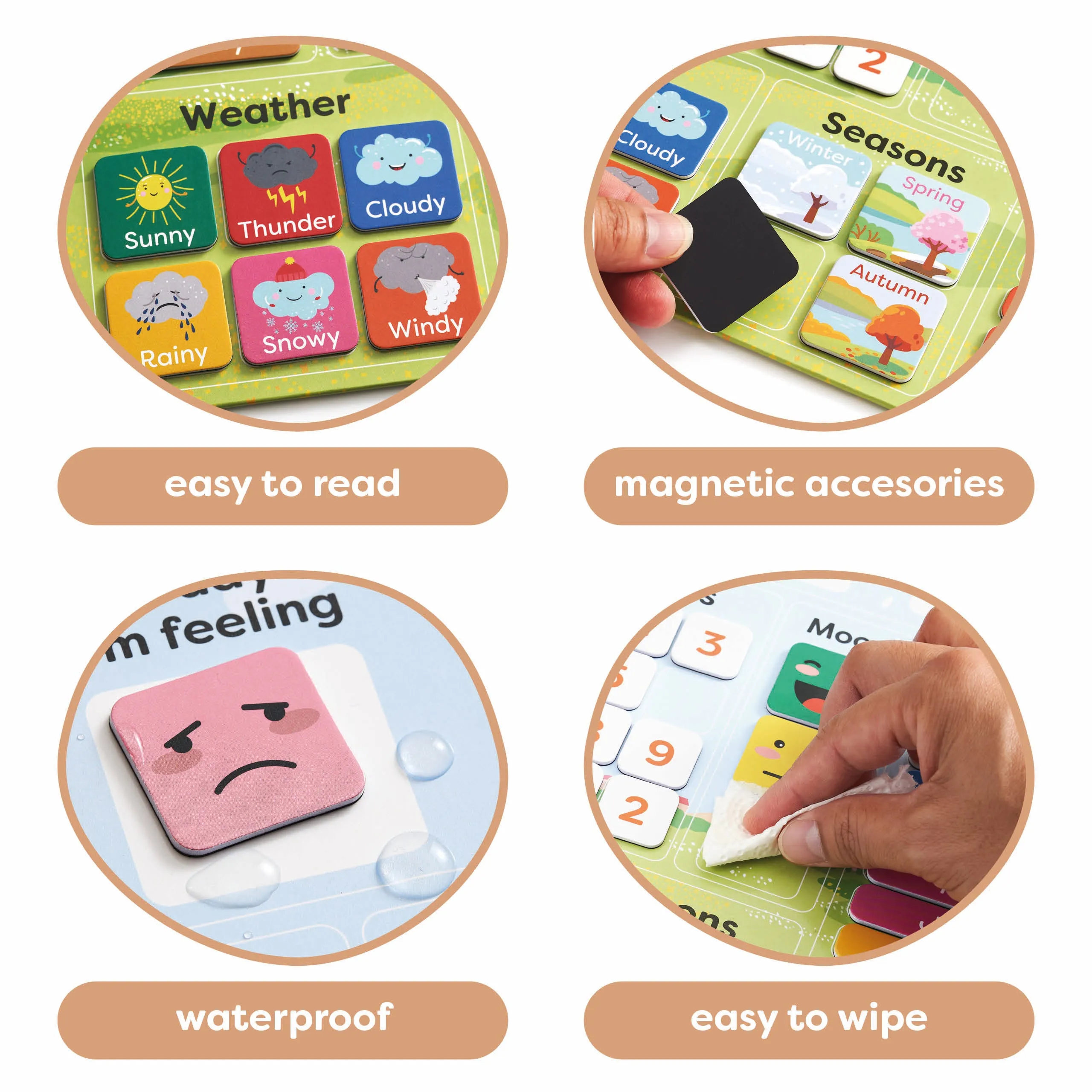 My First Calendar - Educational Calendar Chart for Kids