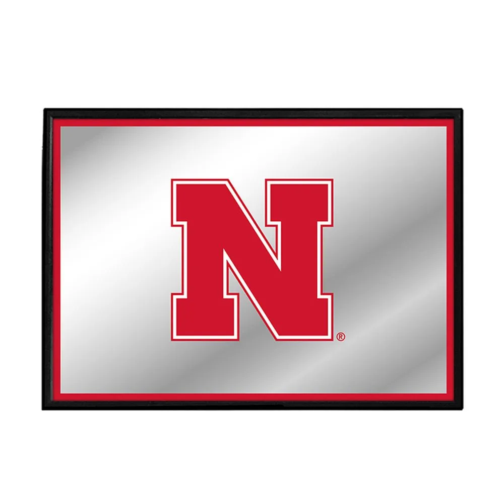Nebraska Cornhuskers: Logo - Framed Mirrored Wall Sign