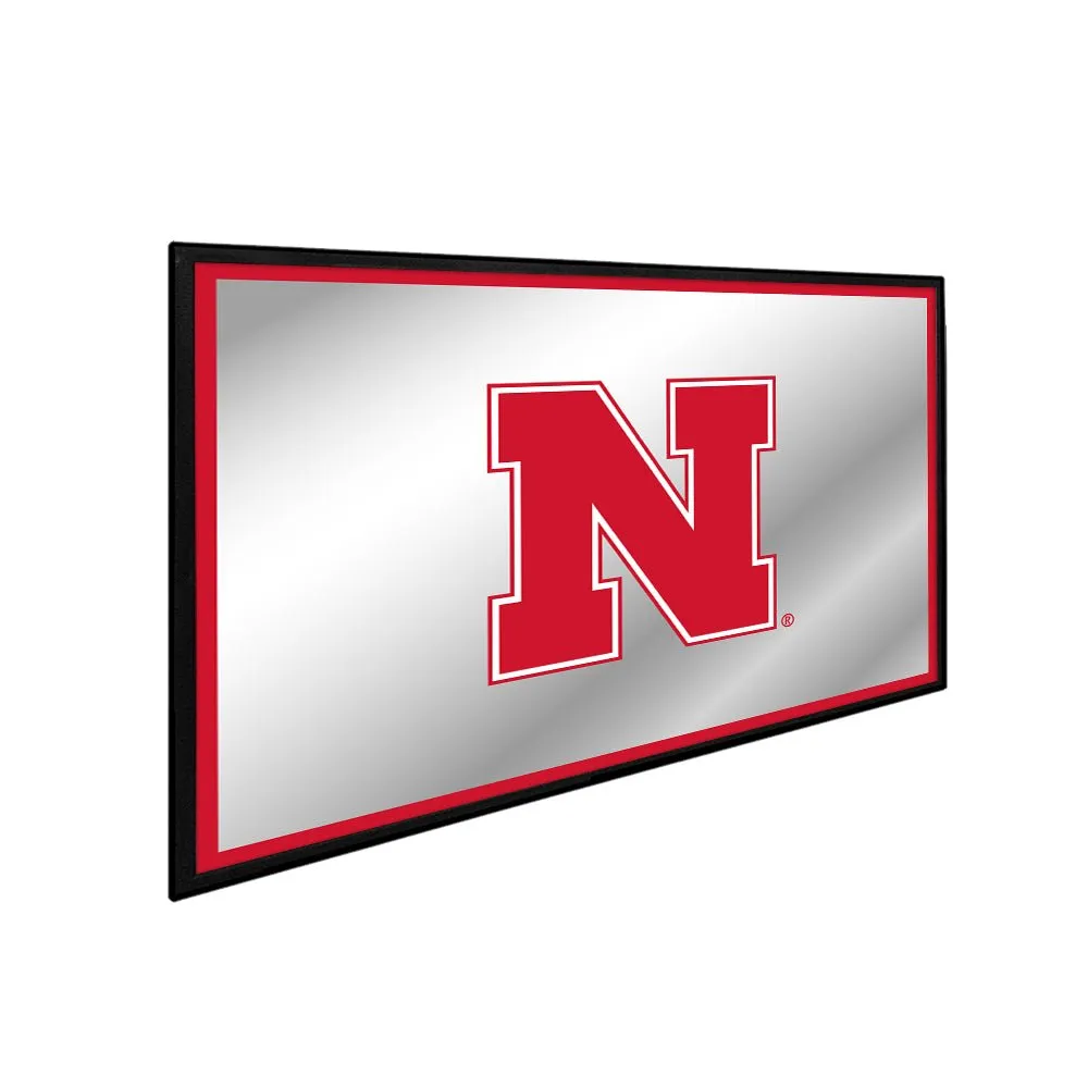 Nebraska Cornhuskers: Logo - Framed Mirrored Wall Sign