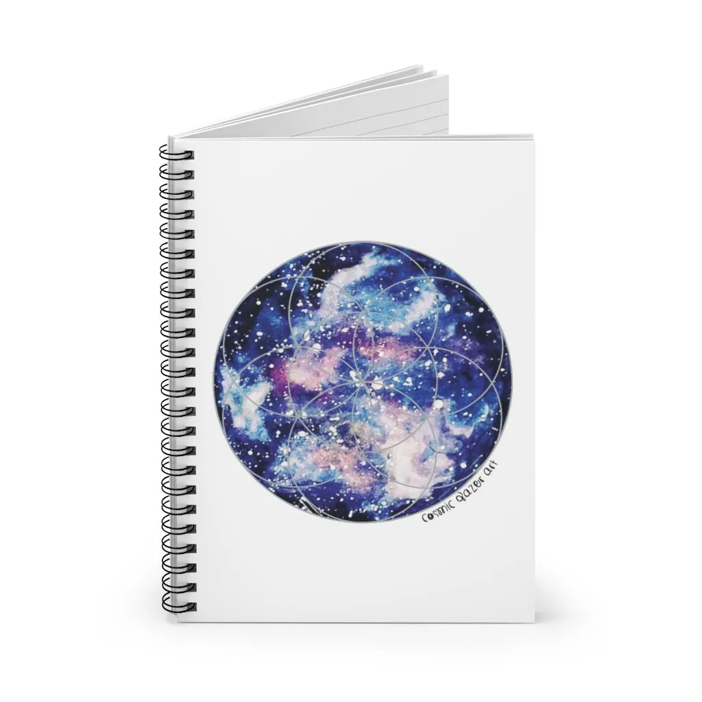 Nebula Seed of Life Spiral Notebook - Ruled Line