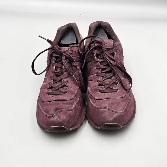 New Balance Men's Size 10 US 574 Molten Metal Maroon Metallic Gold Sneakers