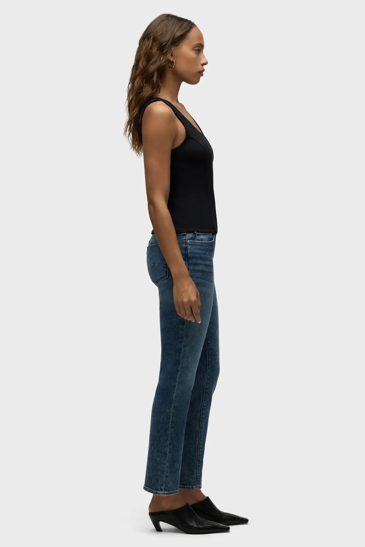 Nico Mid-Rise Straight Ankle Jean