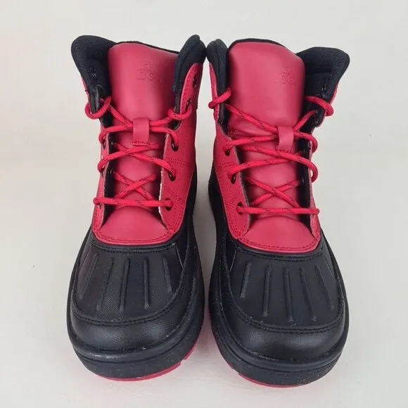 Nike Woodside 2 High Black Red Pre-School Winter Boots Size 2 Y