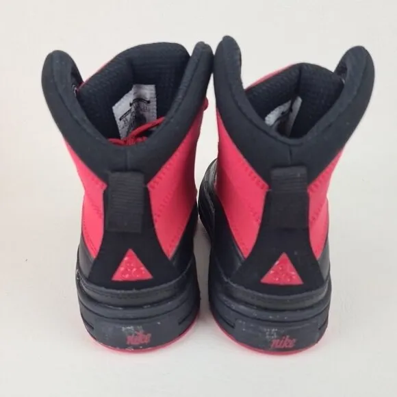 Nike Woodside 2 High Black Red Pre-School Winter Boots Size 2 Y