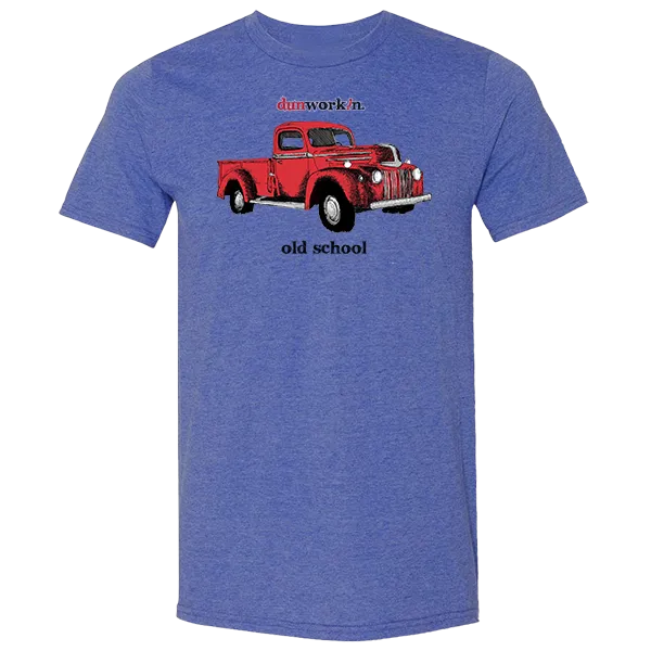 Old School Unisex Lightweight Cotton/Poly Blend SS Tee