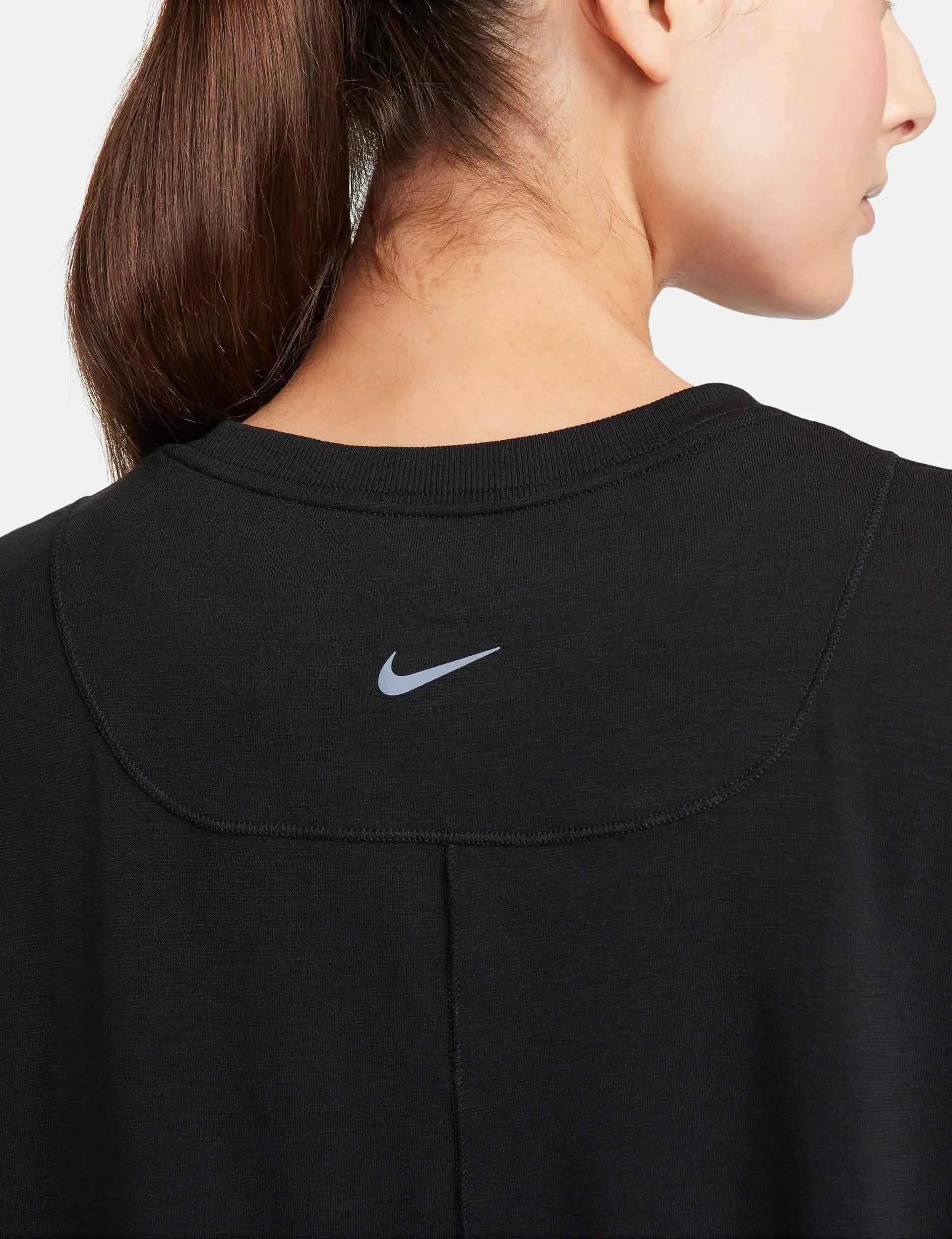 One Relaxed Dri-FIT Long-Sleeve Top - Black
