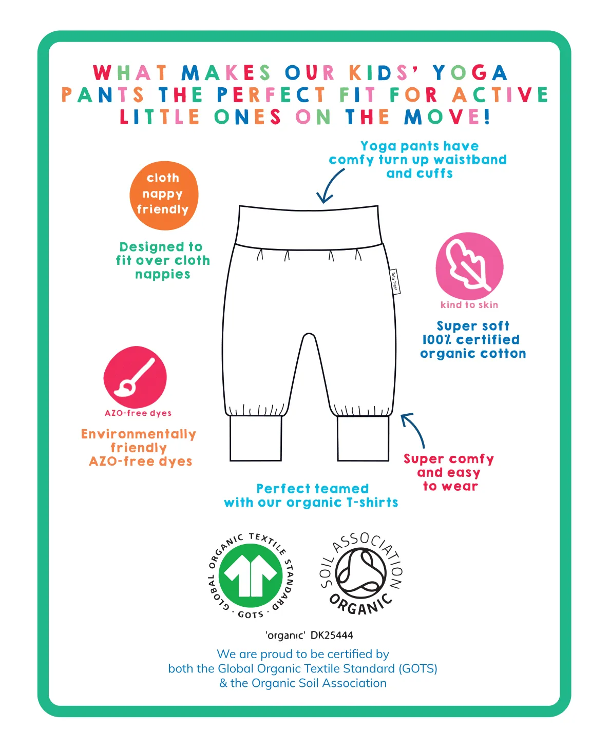 Organic Multi Star Print Yoga Pants
