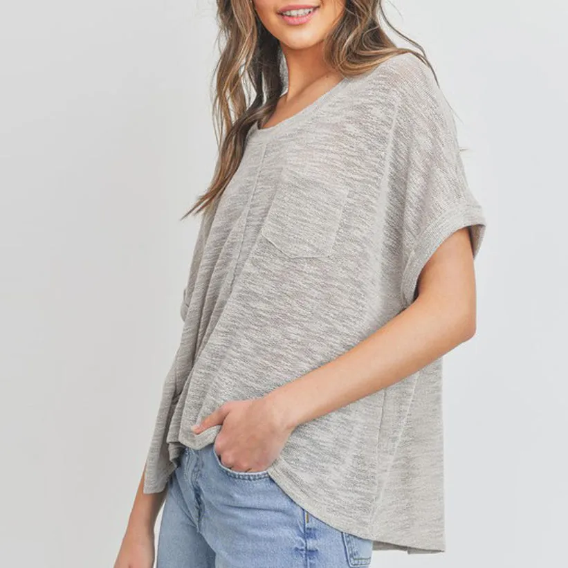 Oversize Slub Tunic Top