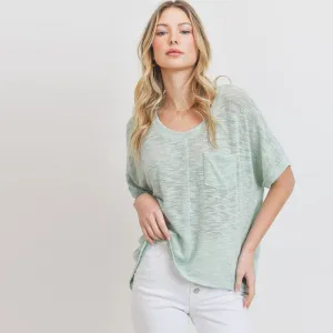 Oversize Slub Tunic Top