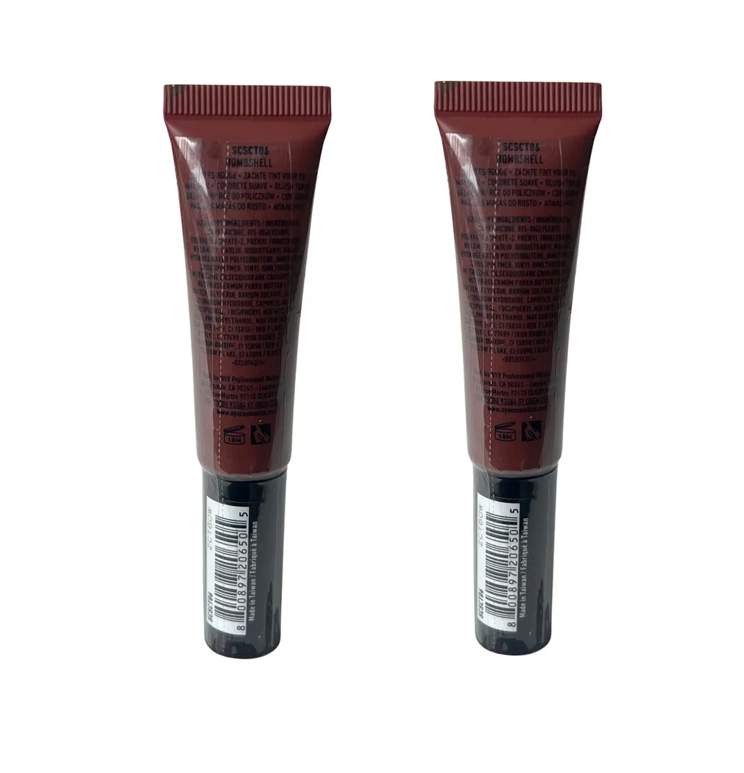 Pack of 2 NYX Sweet Cheeks Soft Cheek Tint, Bombshell SCSCT06