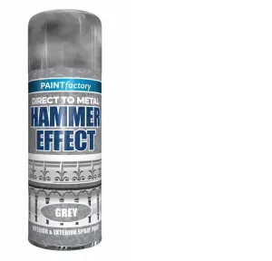 Paint Factory Hammer Effect Grey Spray Paint 400ml - 7145