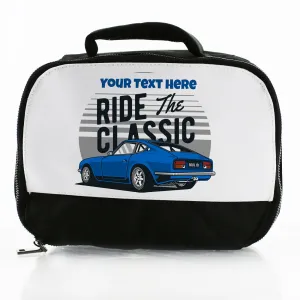 Personalised Lunch Bag with Classic Car & Name