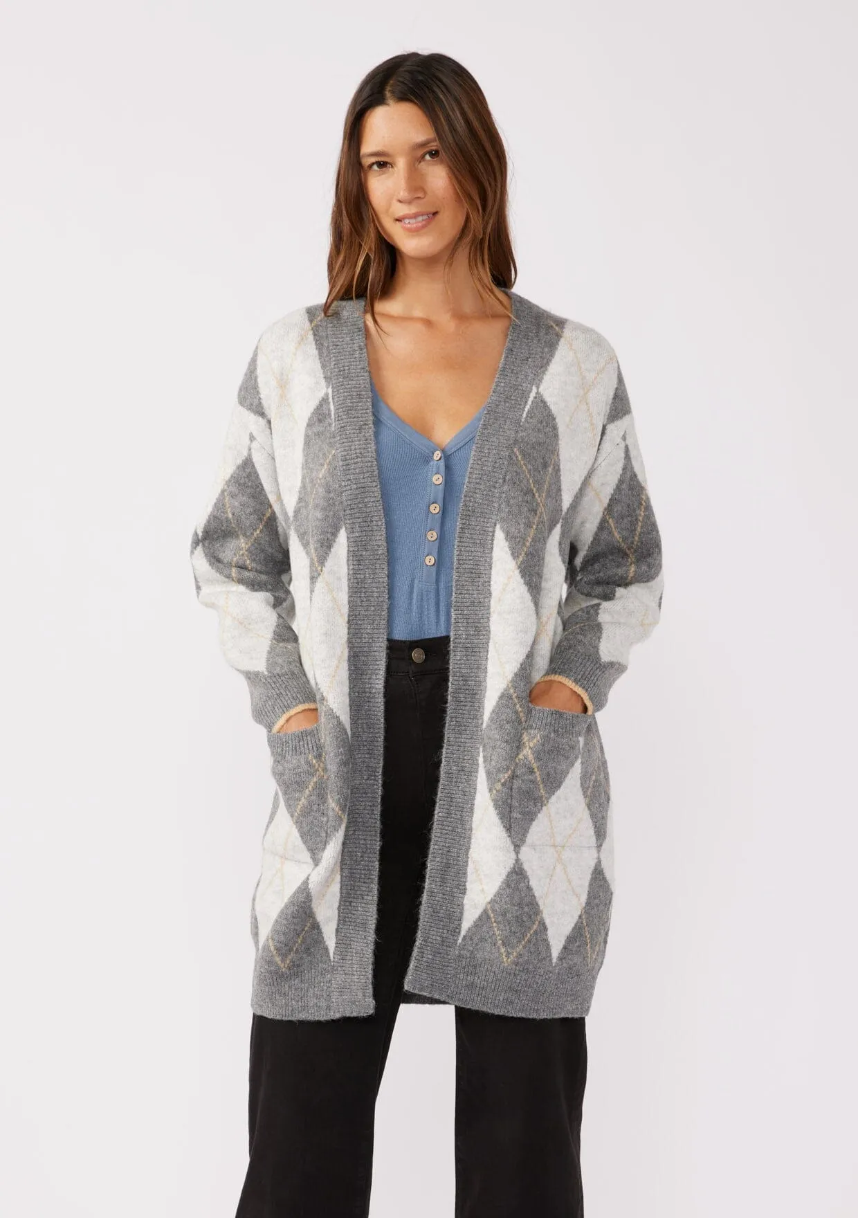 Piper Argyle Cardigan
