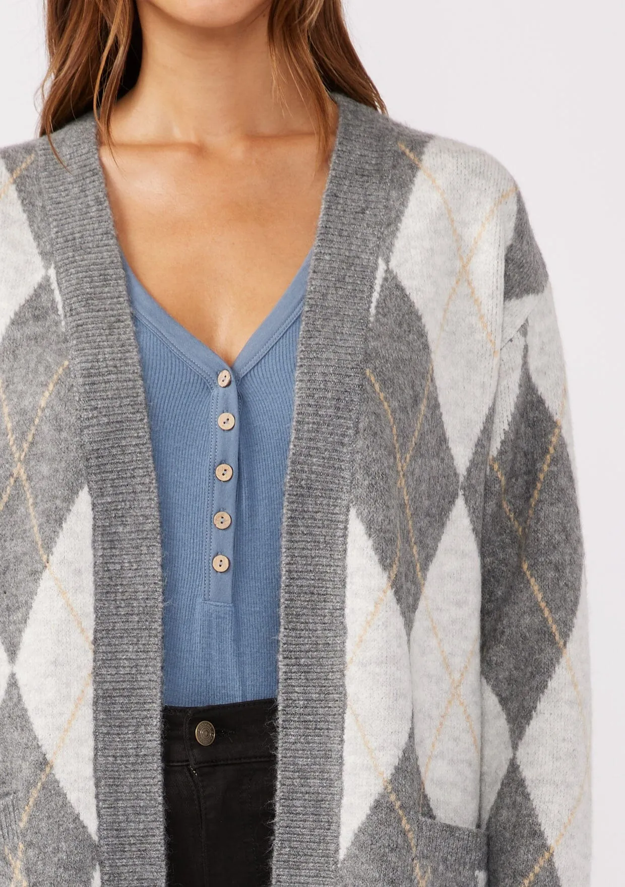 Piper Argyle Cardigan