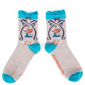 Powder Initial Z Ankle Socks