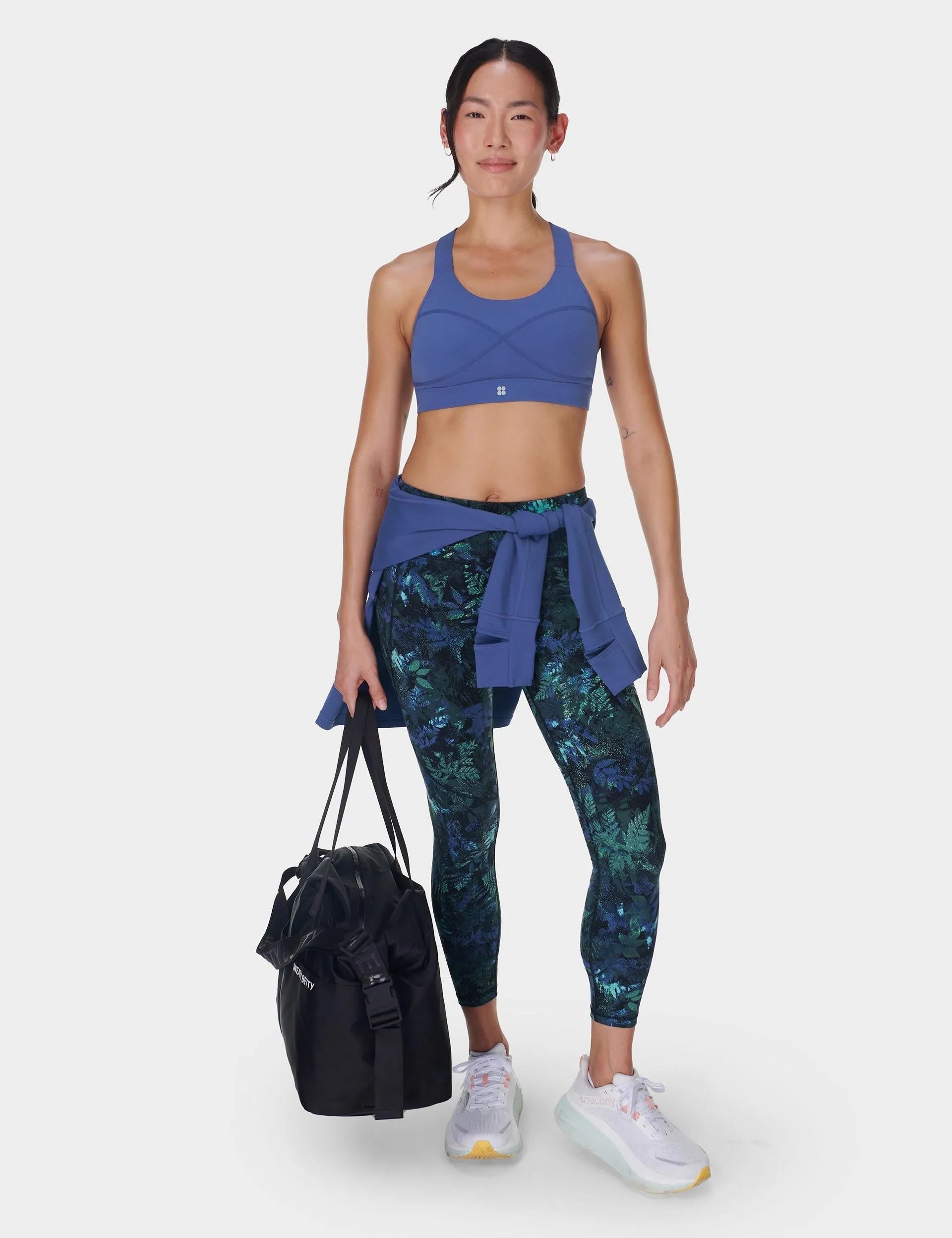 Power 7/8 Gym Leggings - Green Forest Print