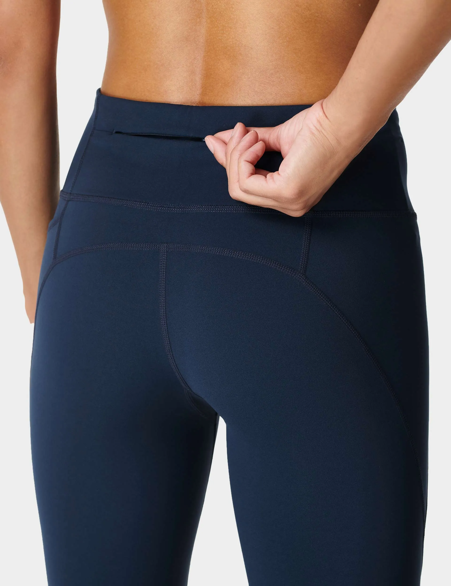 Power 7/8 Gym Leggings - Navy Blue