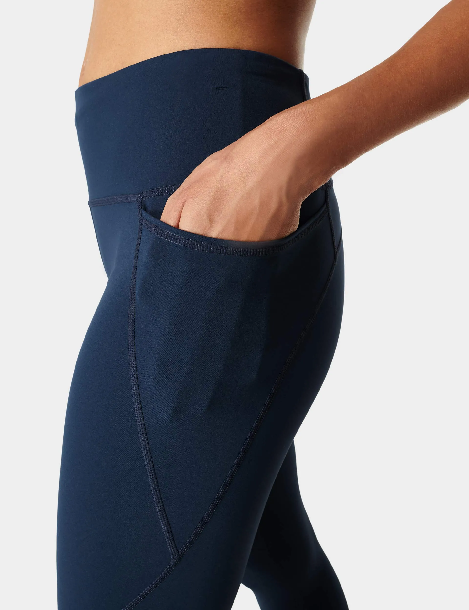 Power 7/8 Gym Leggings - Navy Blue